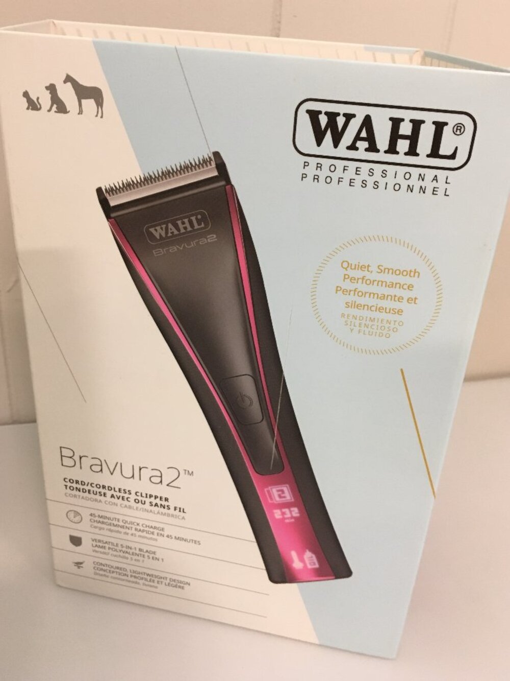 EXC Wahl Professional Bravura 2 Cordless Clippers Grooming Lithium Ion